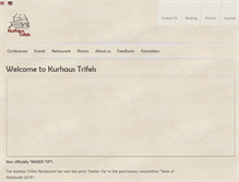 Tablet Screenshot of kurhaus-trifels.de